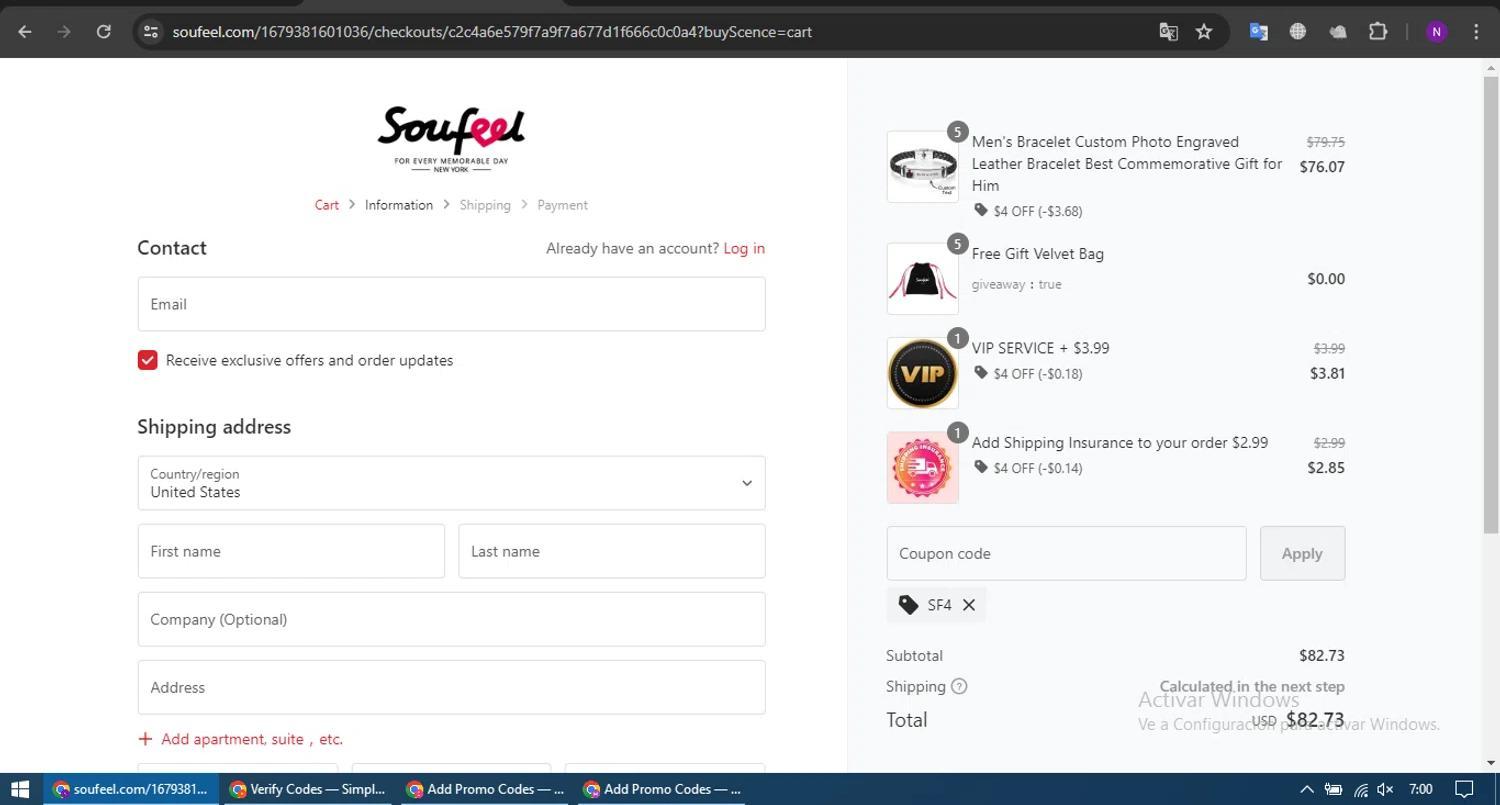 How to apply Soufeel coupon code